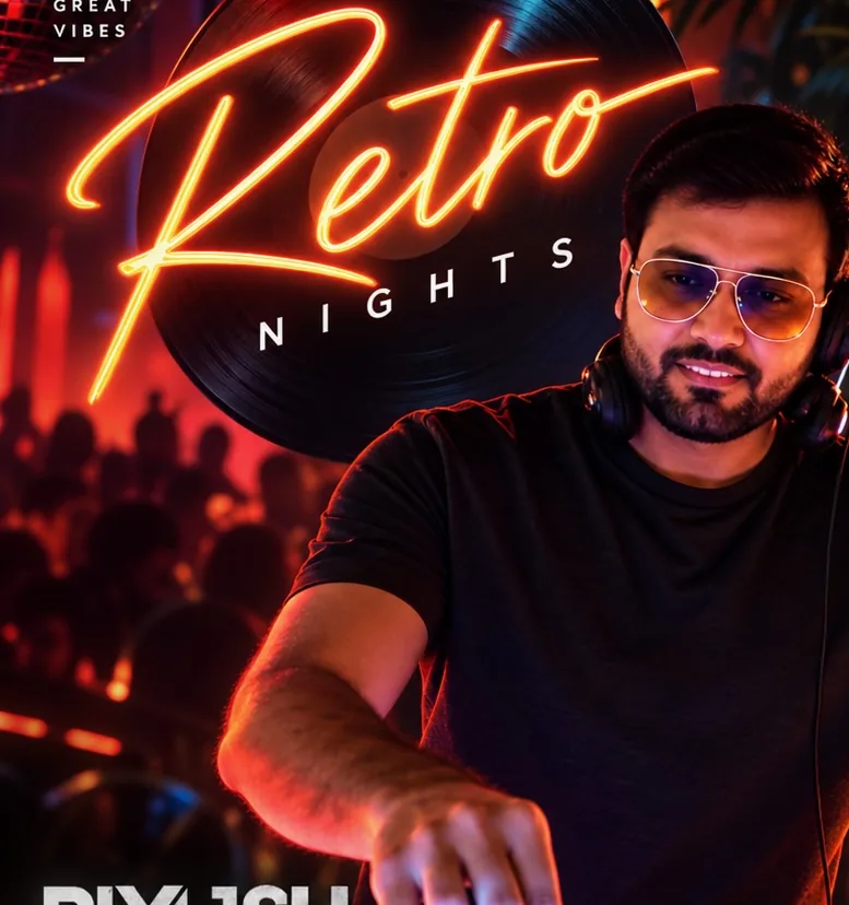 Piyush Mehta at the decks for Retro Nights